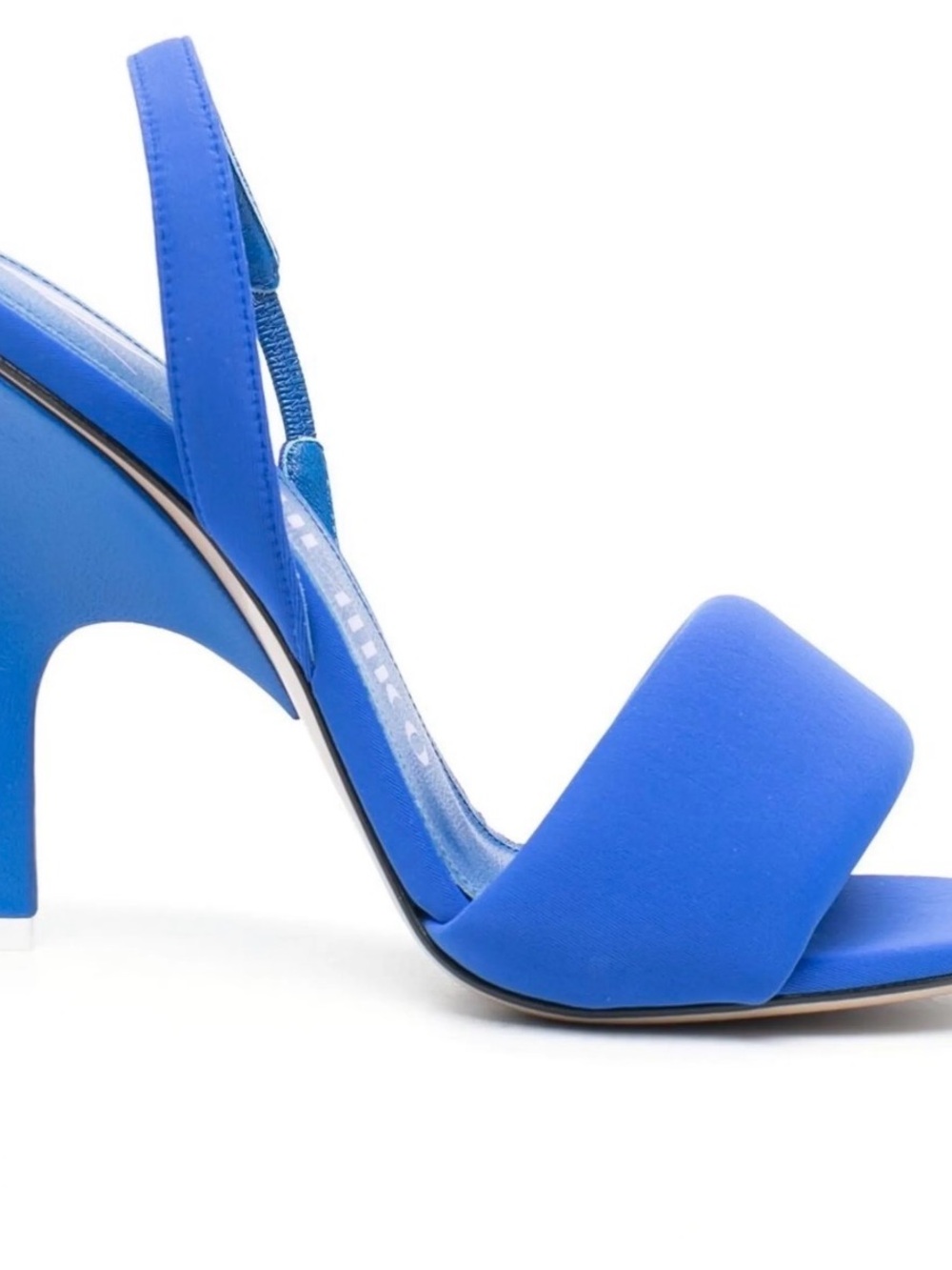 The Attico Electric Blue Open-Toe Slingback Heel